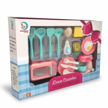 Imagem de Brinquedo Doce Cozinha Plus Cardoso com Micro-ondas e Batedeira