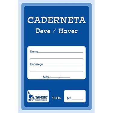 Imagem de Caderneta Deve/Haver Flexivel 16F - TAMOIO