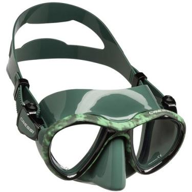 Imagem de Máscara Cressi Metis Hunter Camuflada Verde Mergulho Pesca