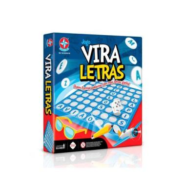 Imagem de Jogo De Tabuleiro Vira Letras Estrela Diversão Educativa Para Crianças