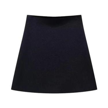 Imagem de Saia Mini Vintage De Cintura Alta Em a Para Mulheres Willshela, Moda C
