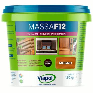 Imagem de Massa Calafetar Correção Madeira Viapol F12 1,65Kg Mogno