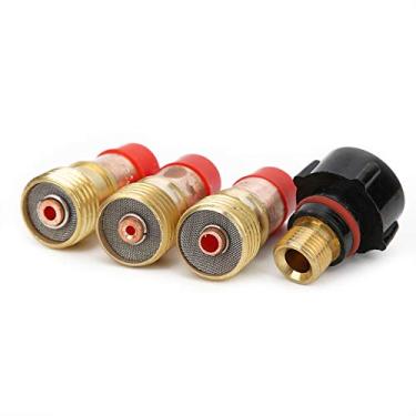 Imagem de Pinça TIG, substituição rápida e fácil Tamanhos diferentes Fabricação de precisão Copo de cerâmica TIG, para tocha de solda industrial Tig(31pcs)