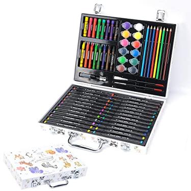 Imagem de Lápis de esboço, cera de qualidade fácil de armazenar materiais de desenho artístico, alça ergonômica para materiais de pintura para bricolagem, ferramentas de pintura para arte