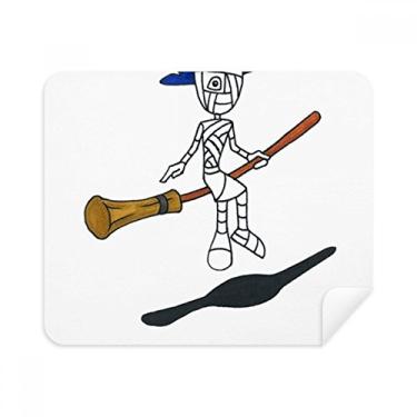 Imagem de Egypt Mummy Halloween Wizard Horus Pano de limpeza Limpador de tela 2 peças Tecido de camurça