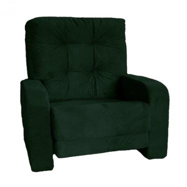 Imagem de Poltrona Reclinável do Papai em Suede Nabas Verde
