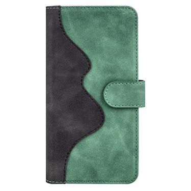 Imagem de Capa para Google Pixel 6/6 Pro com capa interna à prova de choque TPU, capa carteira de couro luxuosa com compartimentos para cartões Kickstand capa de celular flip magnética, verde, 6 6,3 polegadas