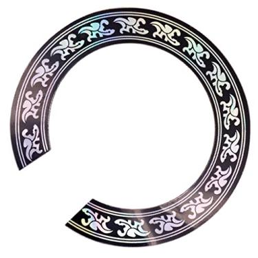 Imagem de simhoa 40 peças de instrumentos musicais decalque furo de som de guitarra acústica de 101 cm