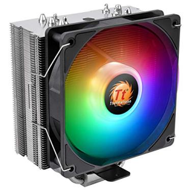 Imagem de Thermaltake UX210 ARGB Sync Intel/AMD CPU Cooler, suporta MB RGB LED 5V sincronização, tubos de calor em cobre em forma de U, ventilador PWM de 120 mm 10 LED (CL-P079-CA12SW-A)
