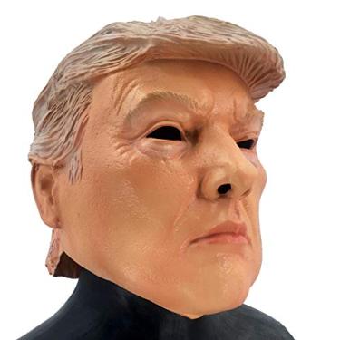 Imagem de Máscara de Látex Realista de Donald Trump - HENGYUTOYMASK - Fantasia de Carnaval e Halloween - Adulto Unissex