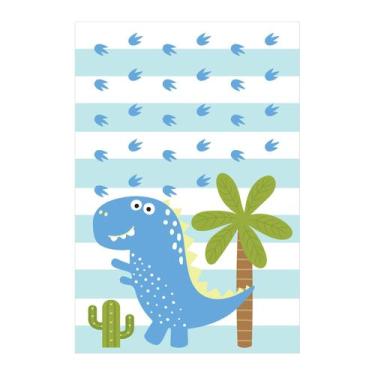 Imagem de Placa Decorativa Mdf Infantil Dinossauro Baby Azul - Quartinhos