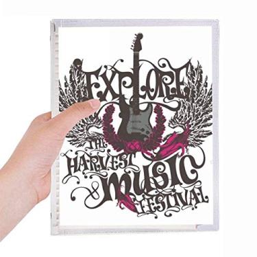 Imagem de Explore uoThe Harvest Caderno de música Rock com folhas soltas e diário recarregável