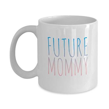 Imagem de Caneca Future Mommy – Caneca de café para anúncio de gravidez – Para chá chocolate quente cacau – For Moms To Be