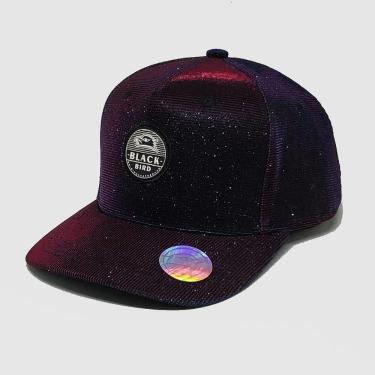 Imagem de Boné Aba Curva Lonita Black Bird Brilhoso 