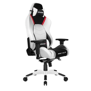 Imagem de AKRacing Cadeira de jogos premium Masters Series com encosto alto, reclinável, giratório, inclinação, balanço e mecanismos de ajuste de altura do assento
