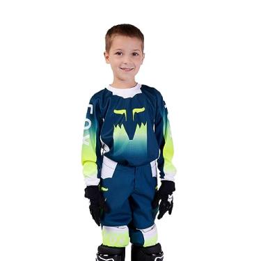 Imagem de Fox Racing Camiseta infantil 180 FLORA MOTOCROSS, índigo escuro, infantil médio