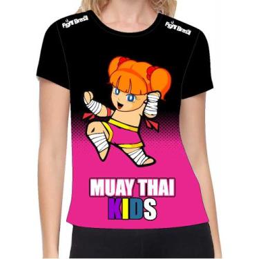 Imagem de Camisa Camiseta Muay Thai Kids Feminina - Infantil - Fb-2068 - Fight B
