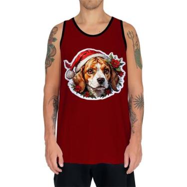 Imagem de Camiseta Regata Tshirt Natal Festas Beagle Cachorro Noel 1 - Enjoy Sho