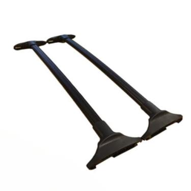 Imagem de Rack de teto Bagageiro Kit 2 Travessas Eco Sport 2013 à 2020 Fixação Original Slim Preto