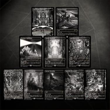Imagem de Magic TCG: Magic: The Gathering Secret Lair: Midnight Hunt (Non-Foil) - 10 Cartas Colecionáveis em Preto e Branco - Horror - 60.0+