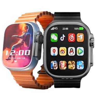 Imagem de Smartwatch Relógio Inteligente Android Com Slot Para Cartão SIM 4G Com GPS Integrado Localizador Faz e Recebe Ligações Bluetooth (Prata)
