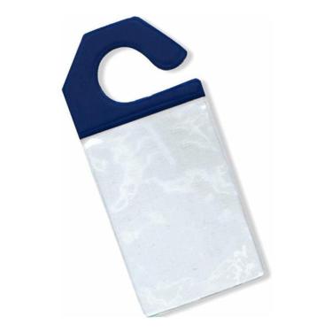 Imagem de Crachá Estacionamento Retrovisor Suporte Veiculo Azul 10Un