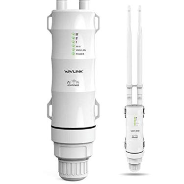 Imagem de Extensor de alcance WiFi, repetidor, roteador/WAVLINK AC600 sem fio de alta potência externa à prova de intempéries de longo alcance/banda dupla 2,4 GHz + 5G