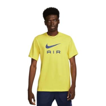 Imagem de Nike Camiseta masculina estampada Air, Amarelo/azul., GG
