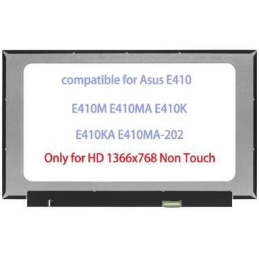 Imagem de Substituição de 14 polegadas para Asus E410 E410M E410MA E410MA E410K E410KA E410MA-202 painel de exibição de substituição HD 1366x768 (apenas para não toque)