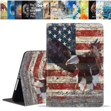 Imagem de BWOOLL Capa para tablet Samsung Galaxy Tab S5e de 10,5 polegadas 2019 (SM-T720/T725/T727), capa fina e leve de couro PU com suporte para despertar/hibernar automaticamente, grafite de parede militar