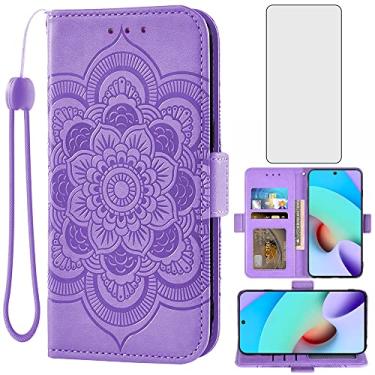 Imagem de Asuwish Capa de telefone para Xiaomi Redmi Note 11S/11 4G capa carteira com protetor de tela de vidro temperado e suporte de cartão de crédito flip de couro acessórios para celular Redme Note11 S