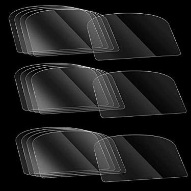 Imagem de Woohome 25 peças raspador de bolo transparente creme de plástico para decoração de bolo conjunto de decoração de confeiteiro transparente para decoração de pão, pastelaria, utensílios de decoração de bolos, faça você mesmo, cozinha, padaria, ferramenta de cozimento