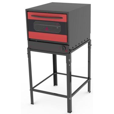 Imagem de Forno Progás 80 Vermelho Litros com Cavalete FGE-110 GOURMET