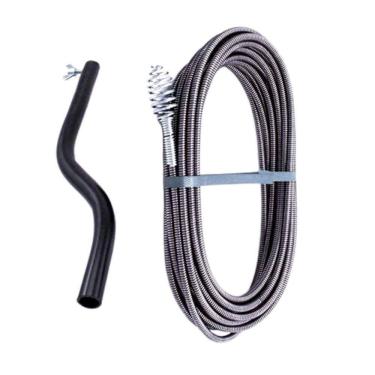 Imagem de Desentupidor Manual 5M Mola Aço 5 Metros Ralo Pia Cano Calha