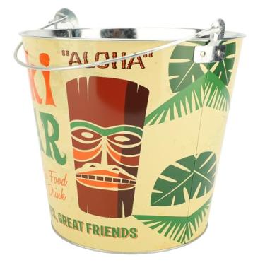 Imagem de Balde de Gelo Portátil, Banheira de Bebidas de Metal, Resfriador de Vinho, Cerveja, Refrigerador Com Alça para Bar, Festa, Churrasco, Ambiente Interno e Externo, 10 X 9,1 X 7,5