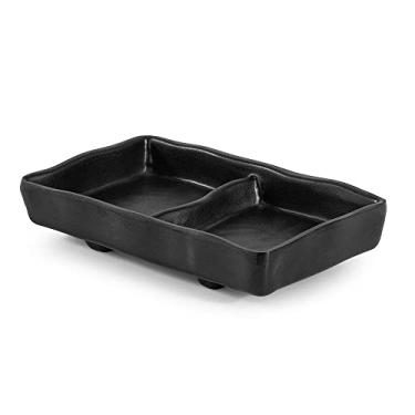 Imagem de Porta Molho Duplo Black Gourmet Mix Preto