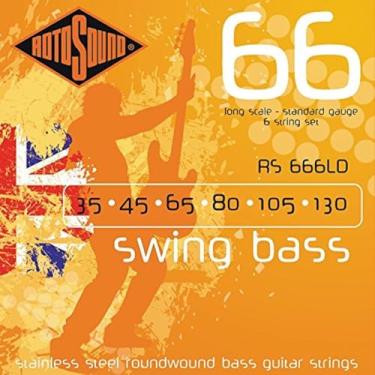 Imagem de Rotosound RS666LD Swing Bass 66 cordas de aço inoxidável 6 cordas para baixo (35 45 65 80 105 130)