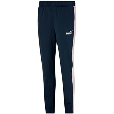 Imagem de PUMA - Calça feminina de tricô contrastante Cl, cor escura noite/rosa poeira, tamanho: PP