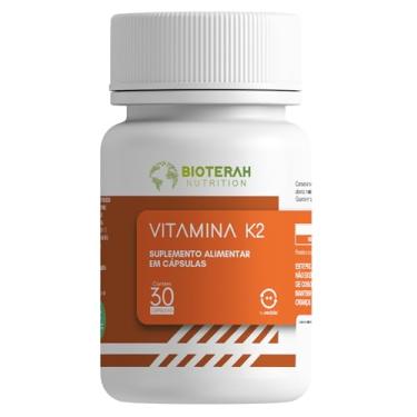 Imagem de Vitamina K2 Menaquinona MK7 30 Cápsulas BIOTERAH Original Auxilio Ósseo Nutrientes Suplemento Alimentar