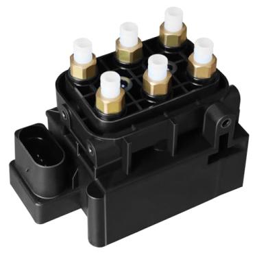 Imagem de PUAMRPTS Bloco de válvula solenoide de compressor de suspensão a ar compatível com veículos Jee-p & Ram - Grand Cherokee 2011-2021, 1500 2013-2018, 1500 Classic 2019-2020 - Substituição # 68087233AA,