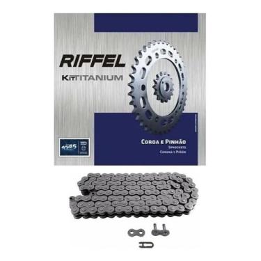 Imagem de Kit Relação Riffel Biz C 100 e Biz 100+ de 98 até 2005