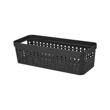 Imagem de Cestos Organizador s/ Tampa Trama Rattan 3,6L Usual Utilid - Usual Uti