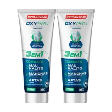 Imagem de Kit 2 Pasta de Dente Gel 90g Oxypro Combate Manchas Creme Dental Denta