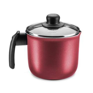 Imagem de Fervedor Cristal Superflon em Alumínio Com Tampa 14cm 1,7L Cereja 8973