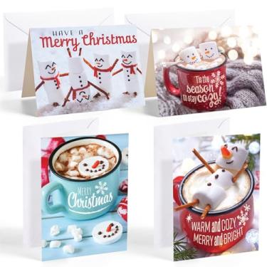 Imagem de JOYIN 72 cartões comemorativos de Natal com envelopes para a temporada de Natal de inverno, cartões de feliz Natal, coleção de animais de inverno, cartões de presente de inverno