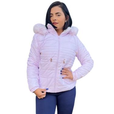 Imagem de Casaco Feminina Jaqueta Dupla Face Veste Dois Lado Pelinho - Anj Modas