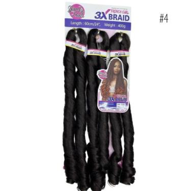 Imagem de Aplique Jumbo Trança Com Cachos Na Ponta Curl French Braid - bbless, c