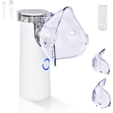Imagem de Nebulizador Inalador Silencioso Sem Fio Ultrassonico Tratamento Inalaç