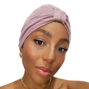 Imagem de Turbante Luxo Elegante Adulto Feminino Cores Escolha Tratamento Quimio