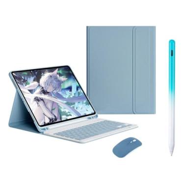 Imagem de Capa Para Tablet, Capa + Caneta + Mouse e Teclado Magnético Bluetooth Destacável Para Samsung A7 10.4 polegadas.